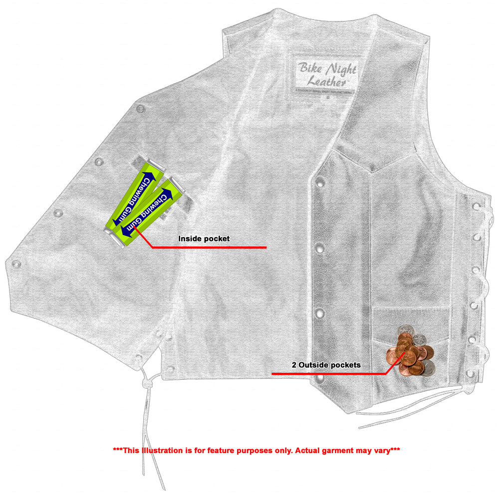 RC1726 Kids Traditional Style Side Lace Vest