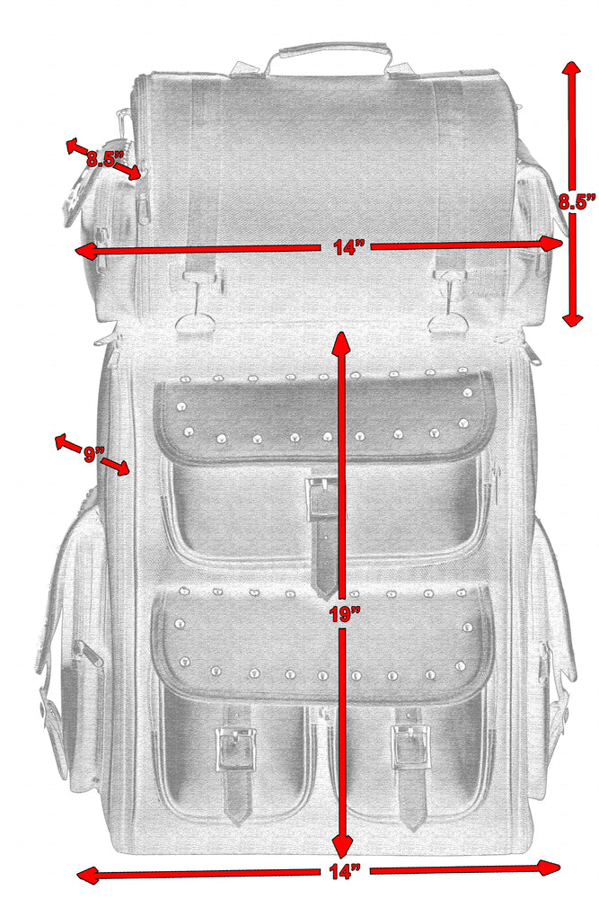 RC386 Updated Touring Back Pack With Studs