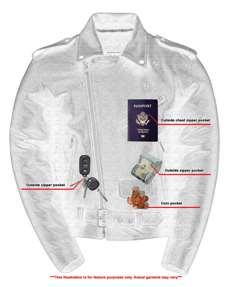 RC759 Men's Eagle Embossed Live To Ride - Ride To Live Classic Black