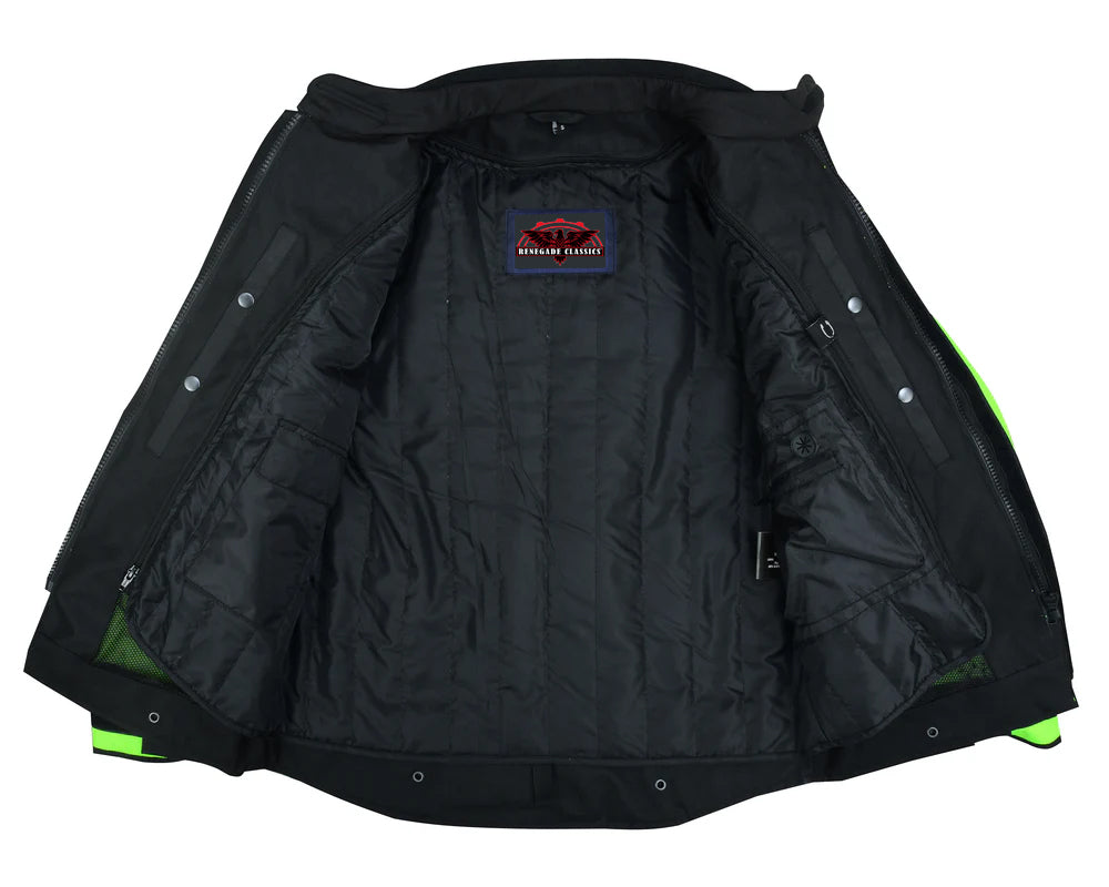 RC4616 Advance Touring Textile Motorcycle Jacket for Men - Hi-Vis