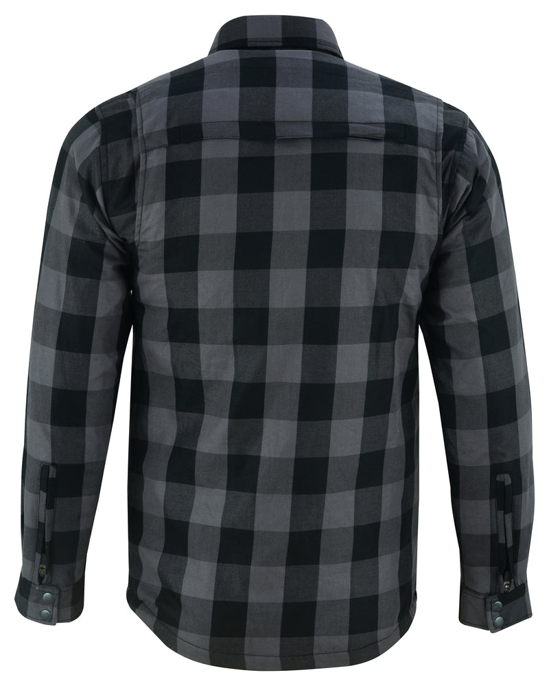 DS4670 Armored Flannel Shirt - Gray Daniel Smart Manufacturing