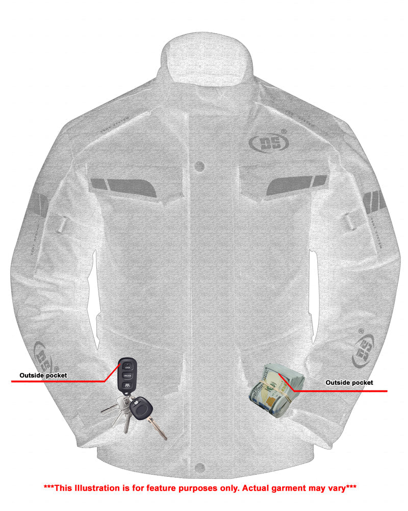 RC4615 Advance Touring Textile Motorcycle Jacket for Men - Black