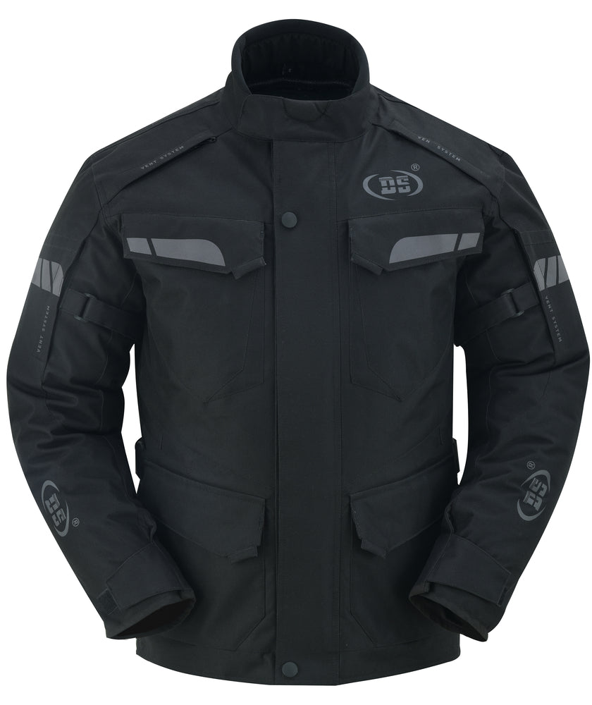 RC4615 Advance Touring Textile Motorcycle Jacket for Men - Black