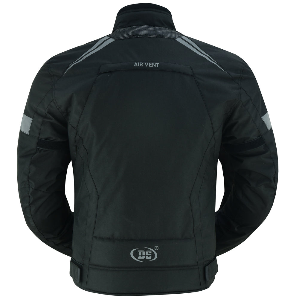 RC4610 Flight Wings - Black Textile Motorcycle Jacket for Men