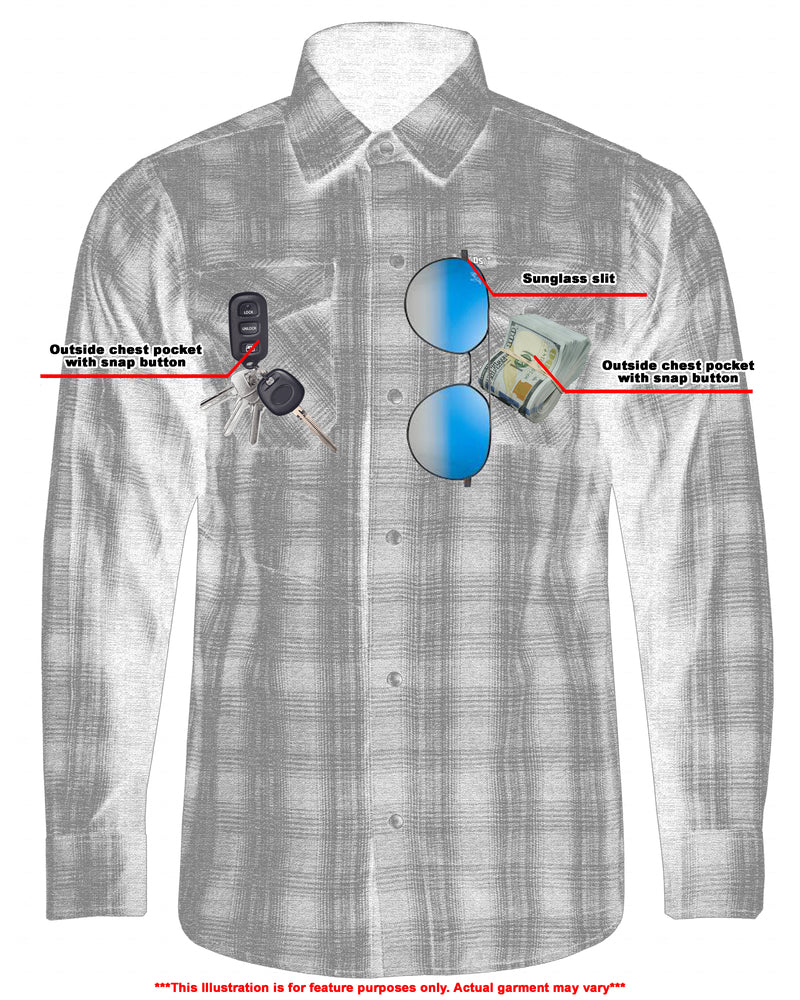 Flannel Shirt - Daze Blue and Black LVAD Gear Flannel