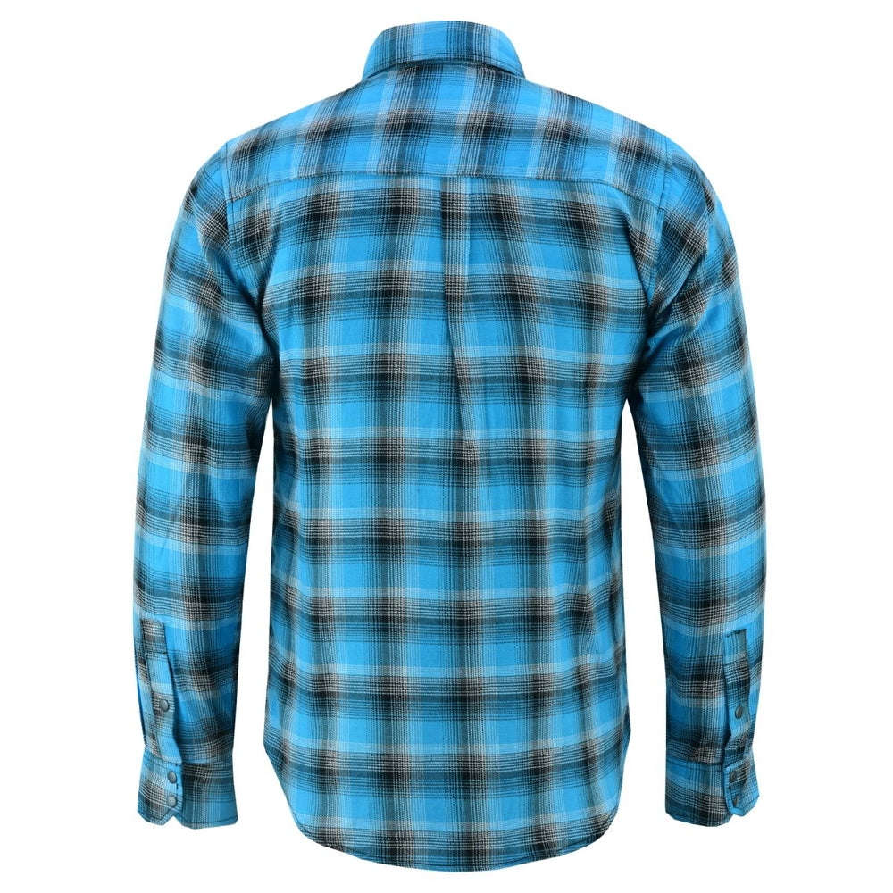 Flannel Shirt - Blue and Black Shaded LVAD Gear Flannel