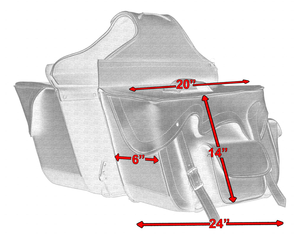RC322 Two Strap Saddle Bag