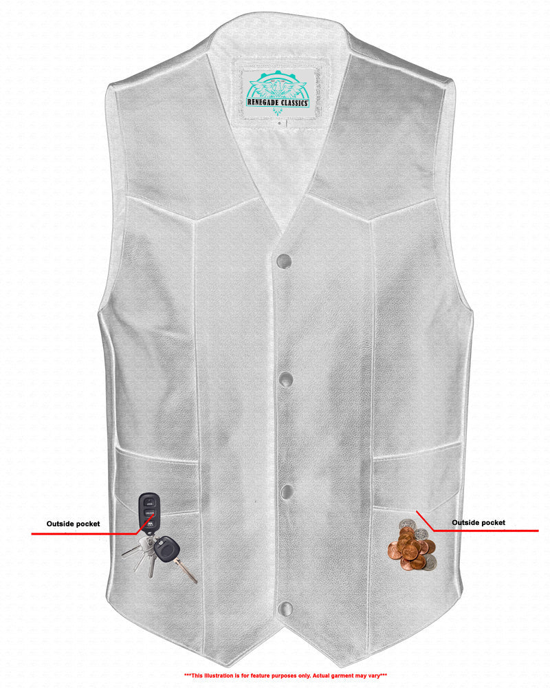 RC110 Traditional Single Back Panel Concealed Carry Vest