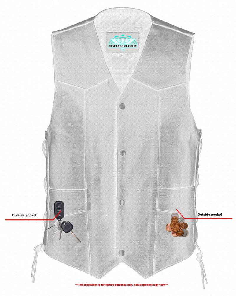 RC111 Traditional Single Back Panel Concealed Carry Vest