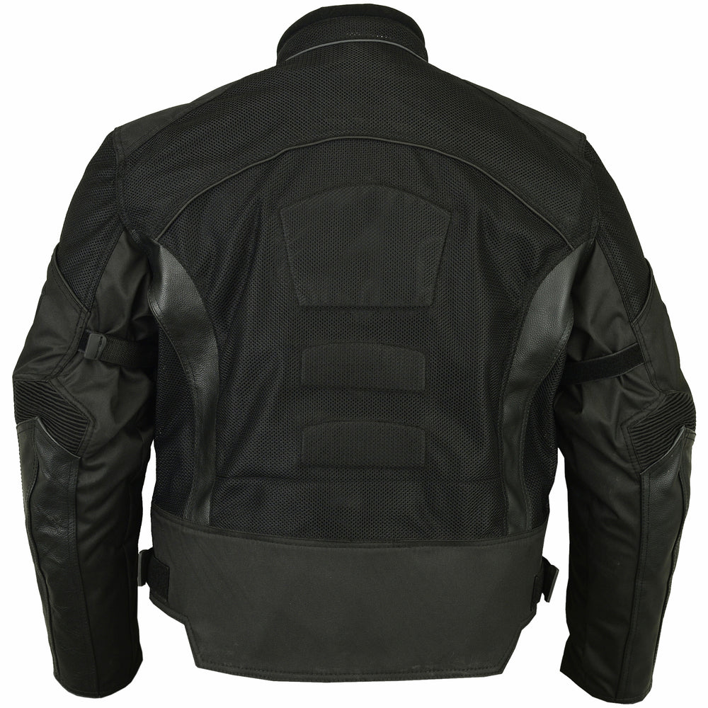 RC750BK Men's Mesh/ Leather Padded Jacket