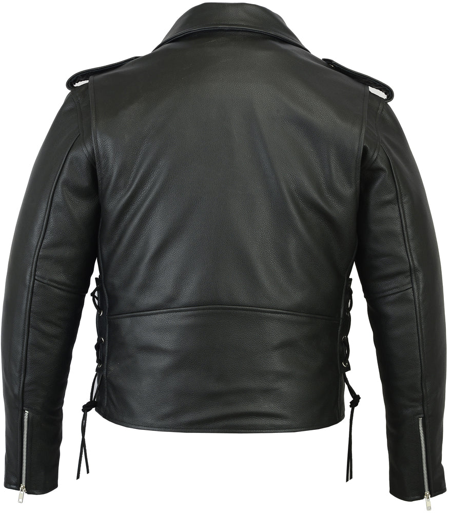 RC731 Men's Classic Side Lace Police Style M/C Jacket