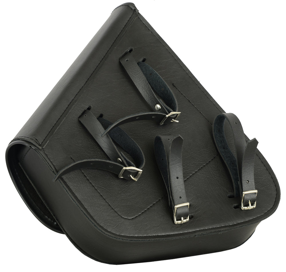 RC4010L Left Side Premium Leather Swing Arm Bag W/ Buffalo Snaps