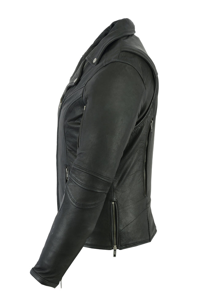 RC894 Women's Modern Longer Beltless Biker Jacket