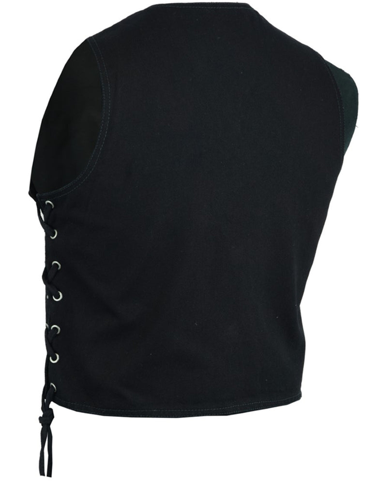 RM9726 Kid's Denim Side Lace Vest