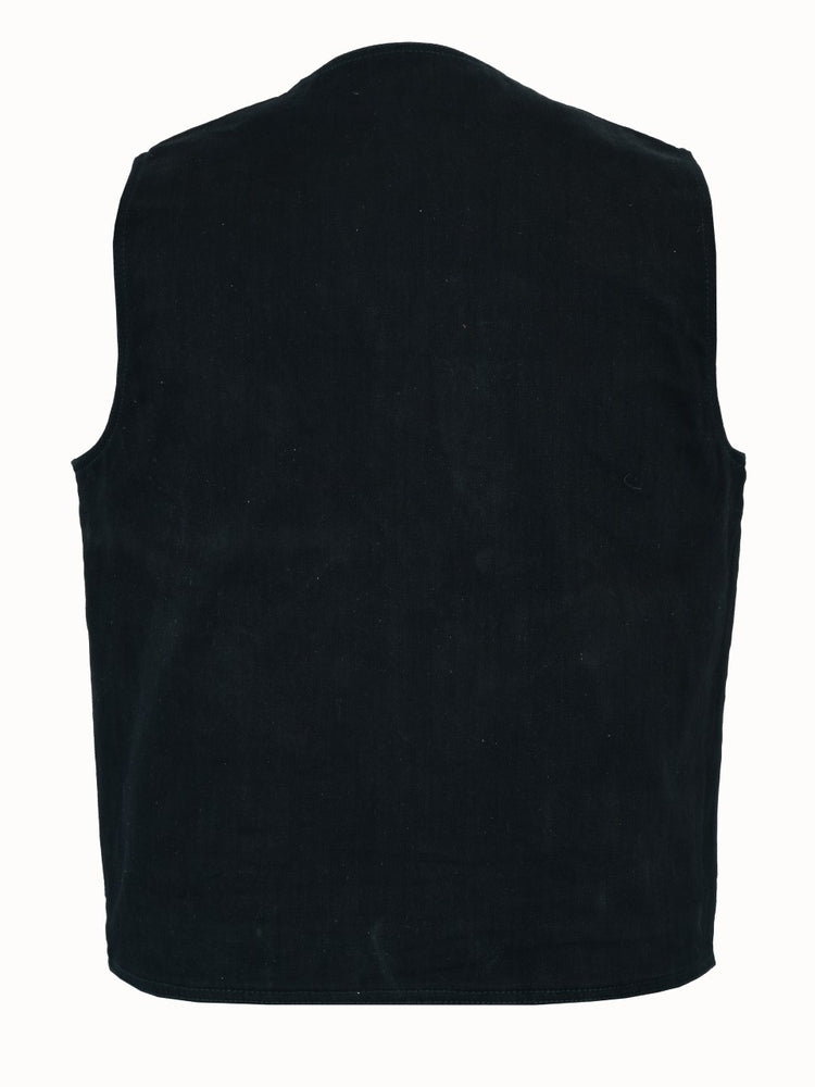 RM910 Men's Traditional Denim Vest with Plain Sides
