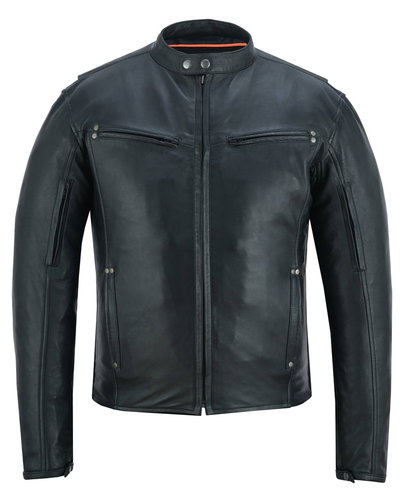 RC742 Men's Lightweight Drum Dyed Naked Lambskin Jacket