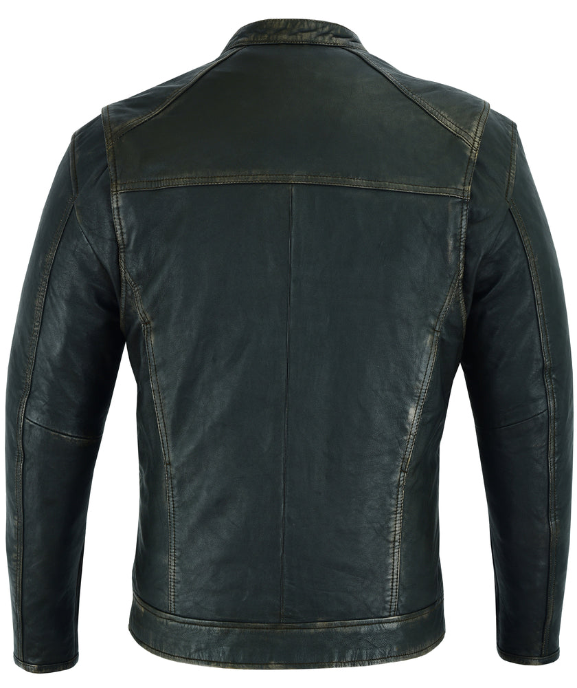 RC743 Men's Cruiser Jacket in Lightweight Drum Dyed Distressed Naked