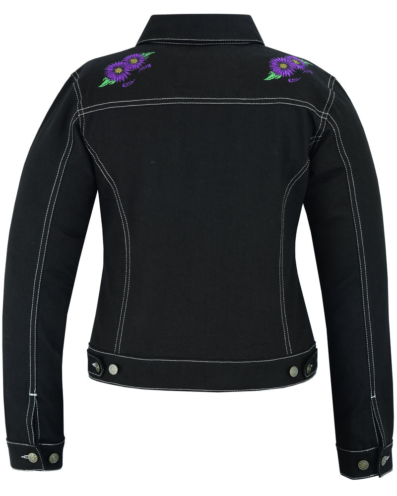RM949 Women's Daisy Black Denim Jacket