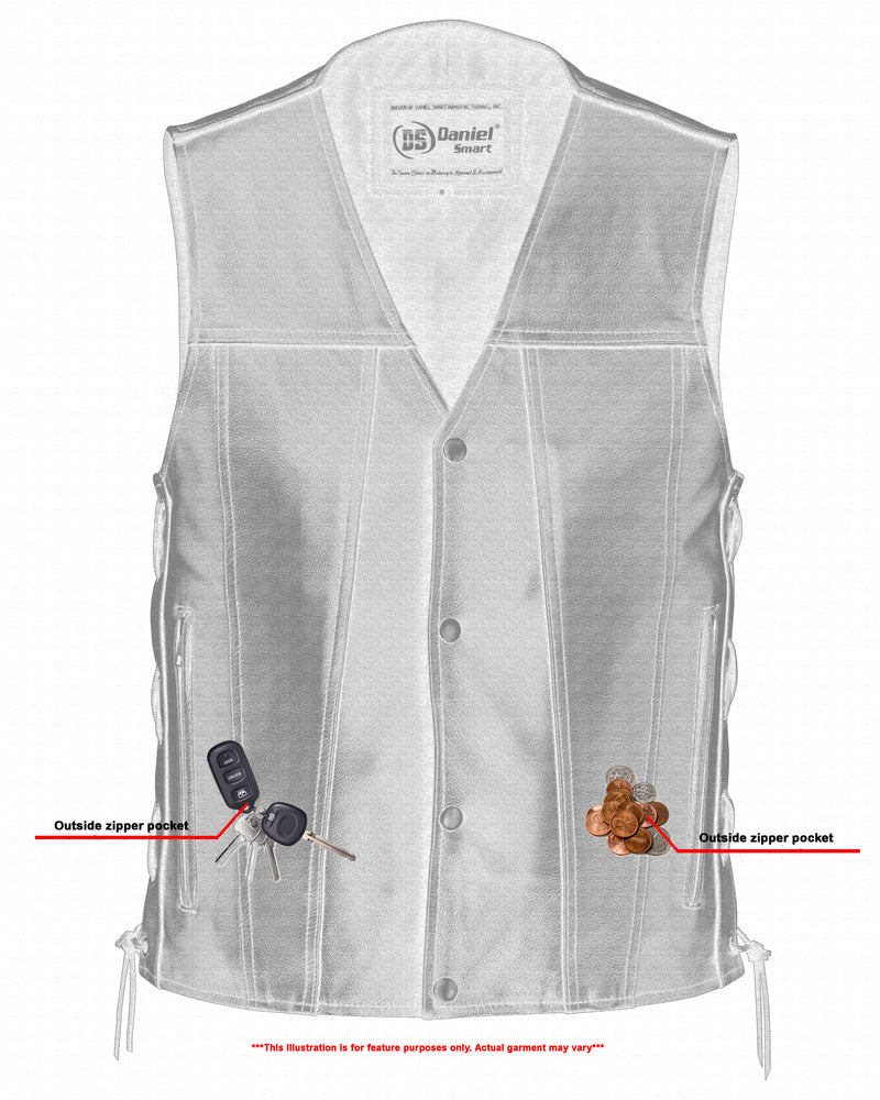 RC105 Men's Single Back Panel Concealed Carry Vest