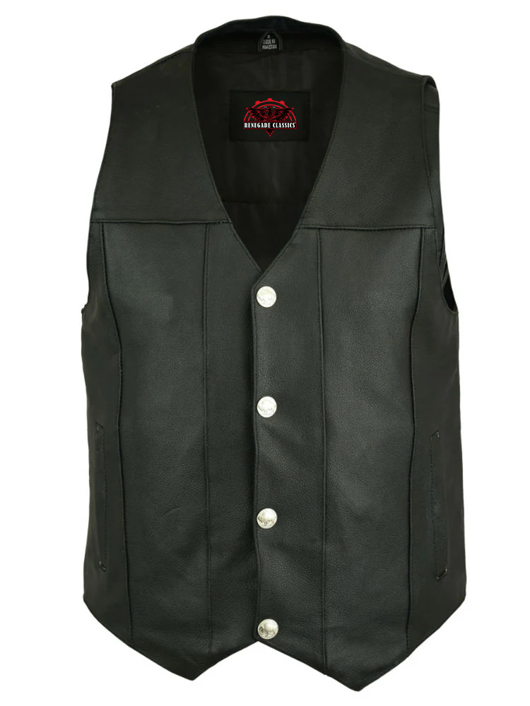 RC141 Men's Single Back Panel Concealed Carry Vest (Buffalo Nickel Sn