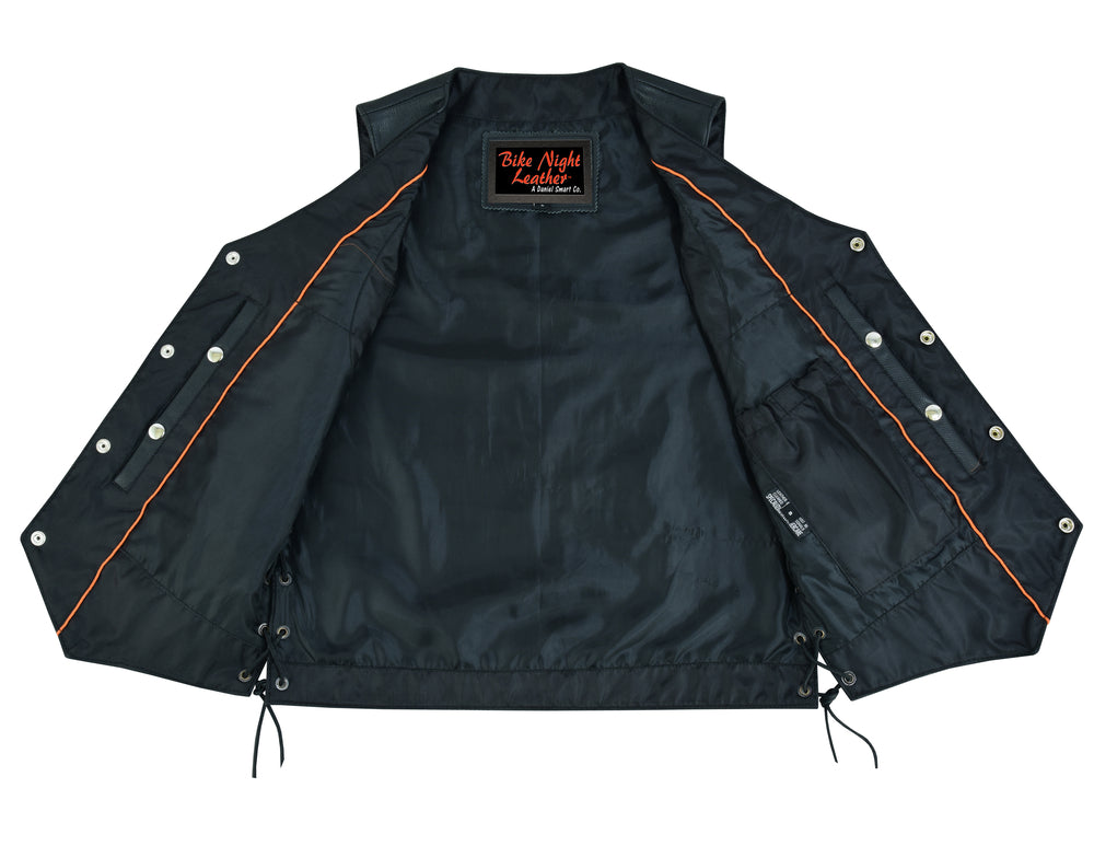RC142 Men's Single Back Panel Concealed Carry Vest (Buffalo Nickel Head Snaps)