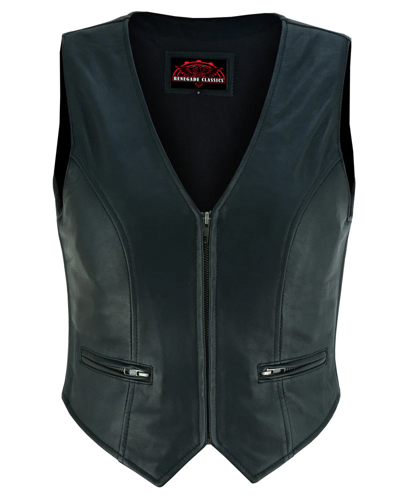 RC238 Women's Stylish Lightweight Zipper Front Vest