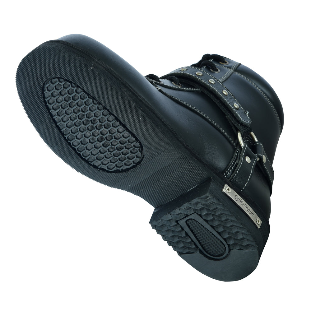 RC9766 Women's Boots with Side Zipper and Single Strap