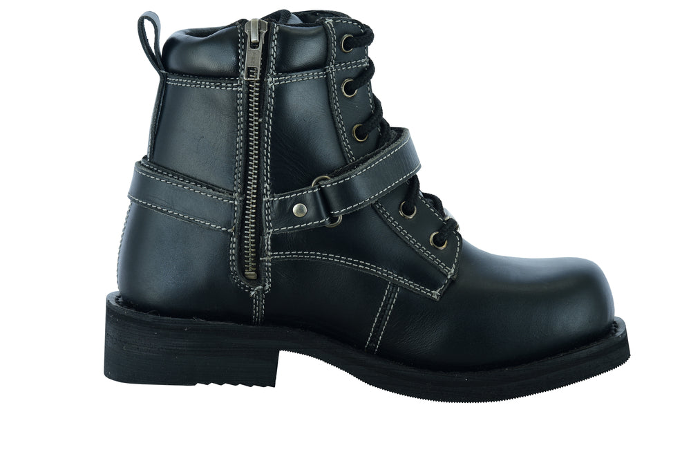 RC9766 Women's Boots with Side Zipper and Single Strap