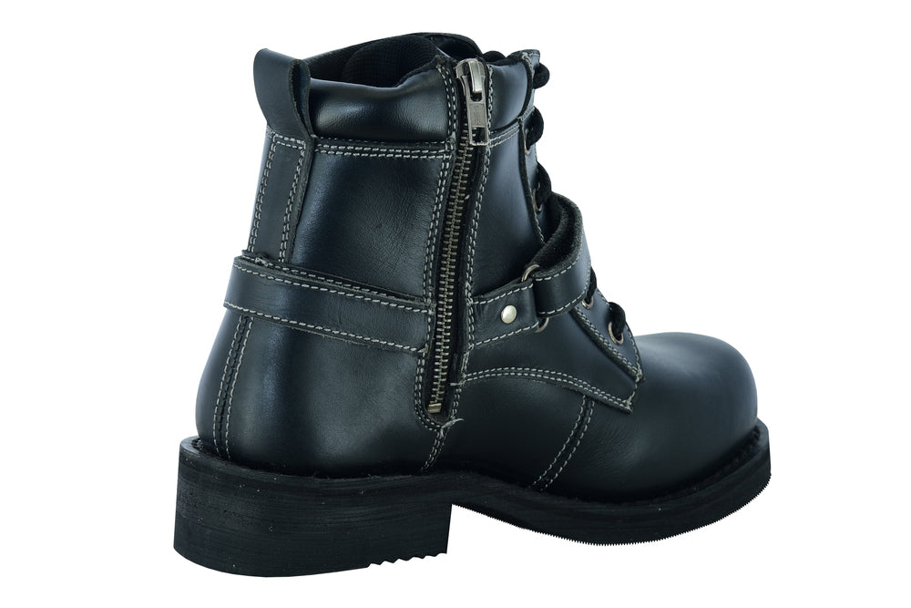 RC9766 Women's Boots with Side Zipper and Single Strap