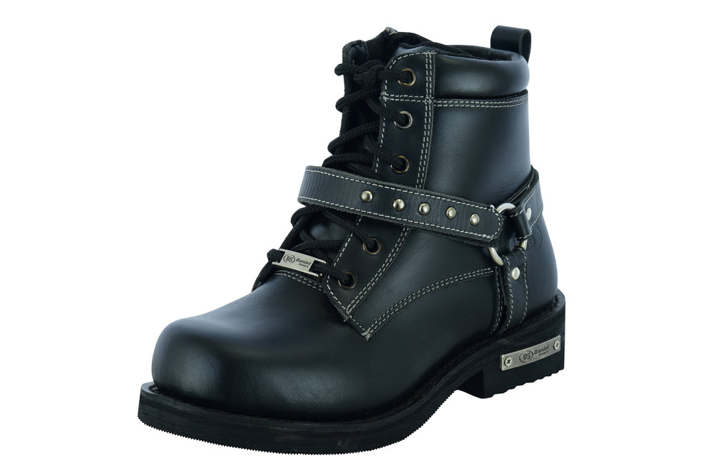 RC9766 Women's Boots with Side Zipper and Single Strap