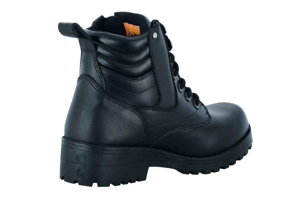 RC9768 Women's Side Zipper Plain Toe Boots