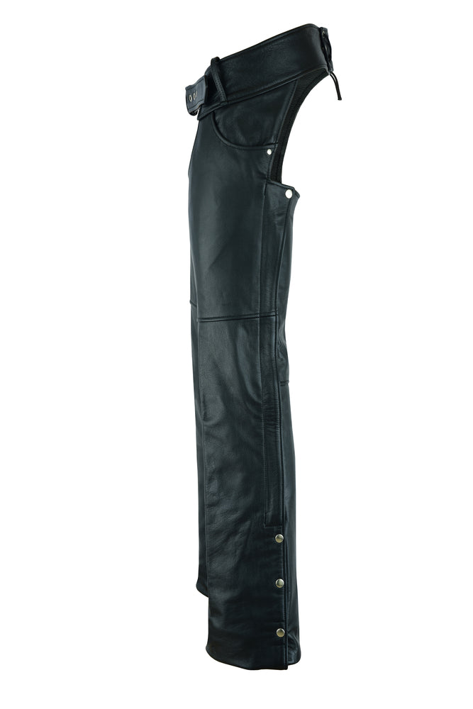 RC447TALL Tall Classic Leather Chaps with Jeans Pockets