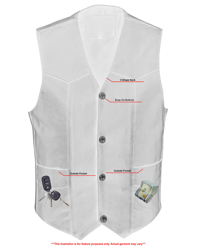 RC116 Advance Men's Buffalo Nickel Head Snap Vest