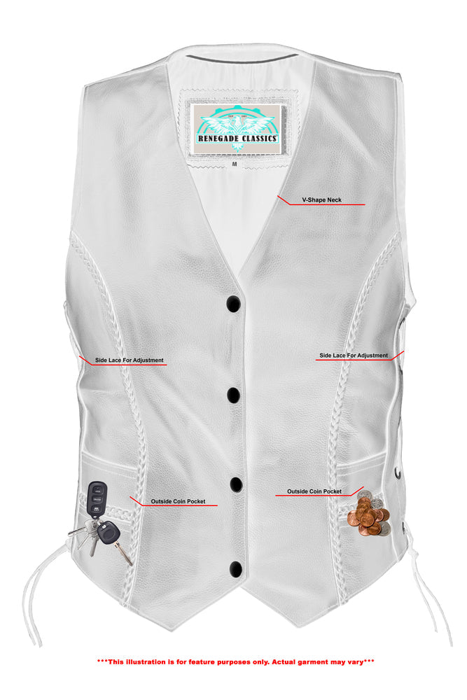 RC222 Women's Braided Vest