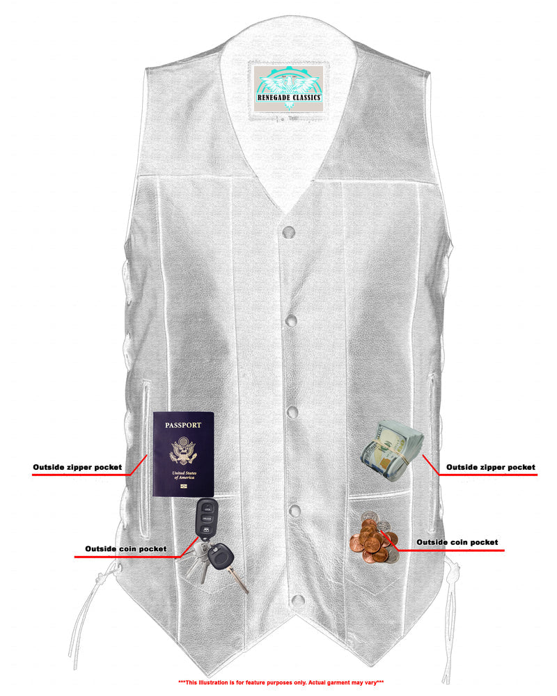 RC144TALL Men's Ten Pocket Utility Vest - TALL