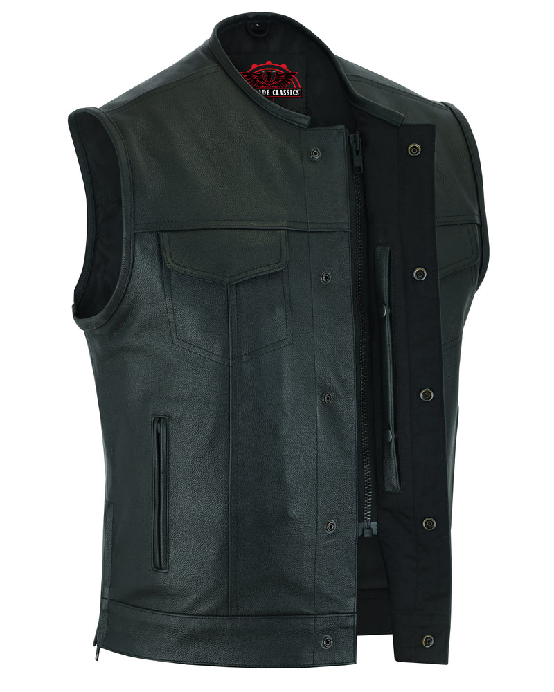 RC177 Upgraded Style Gun Pockets, Hidden #10" Black Metal Zipper, Side Zippers