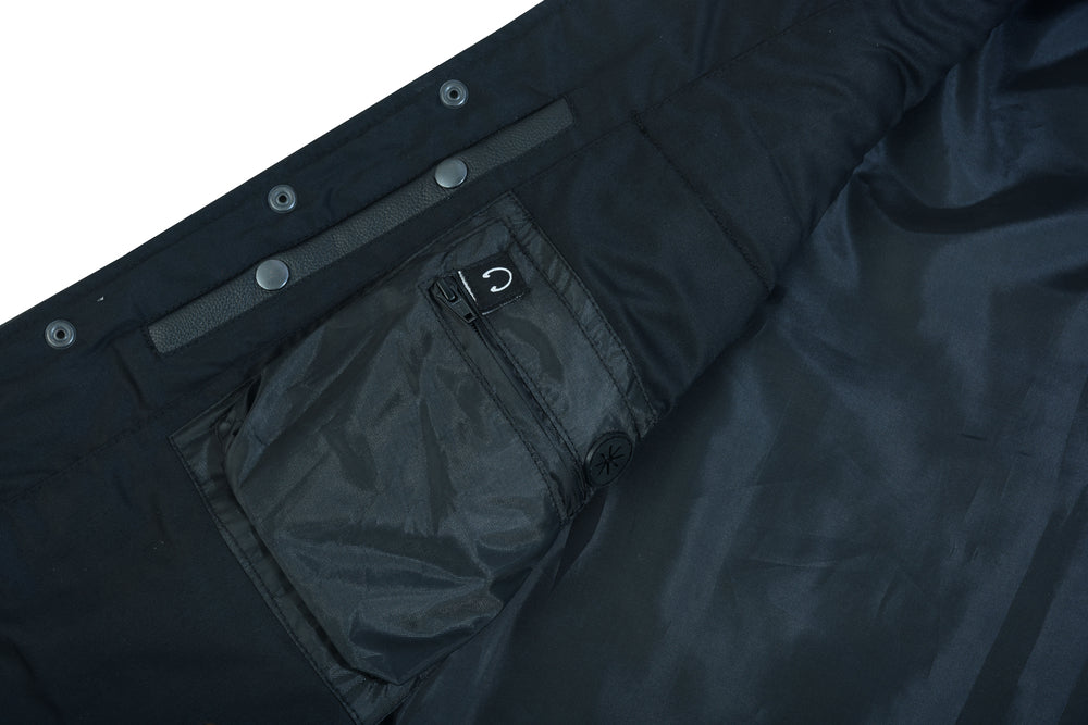 RC161TALL Men's Tall Classic Tapered Bottom Biker Leather Vest