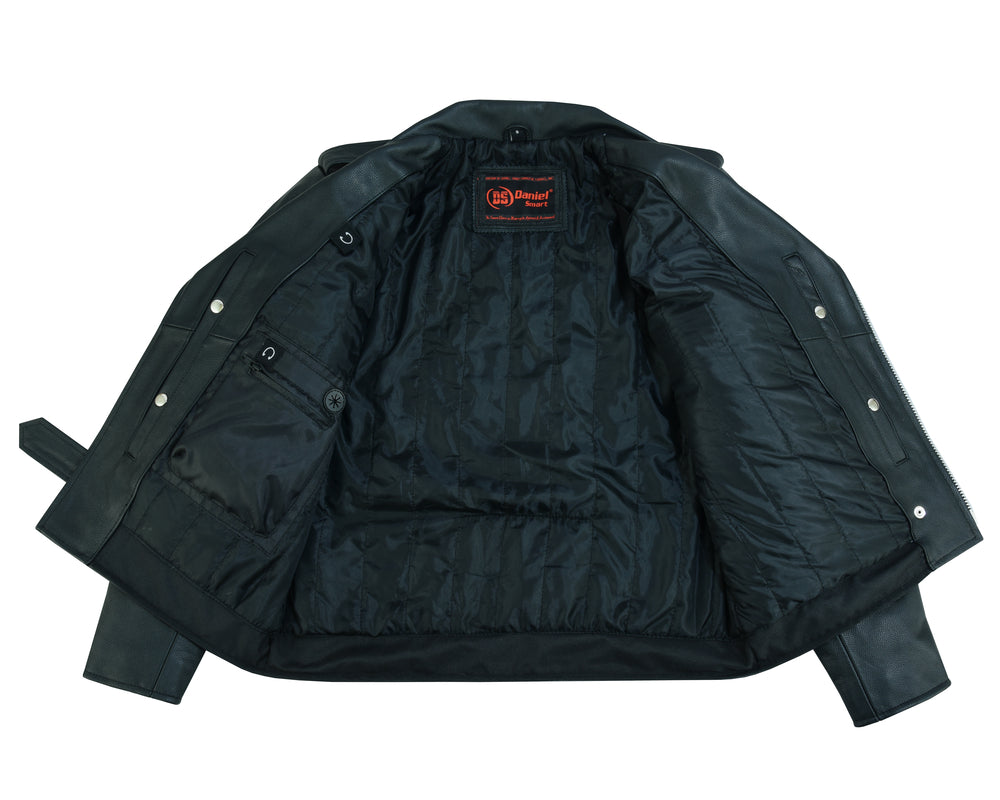 RC761 Motorcycle Armored Classic Biker Leather Jacket