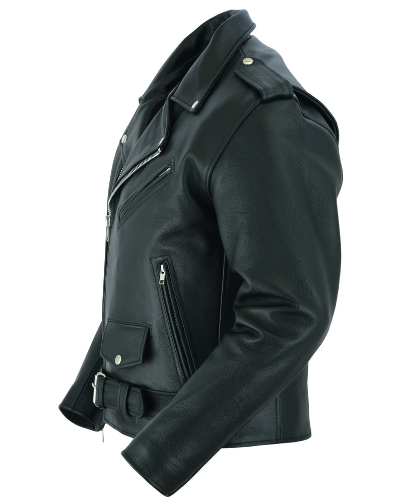 RC761 Motorcycle Armored Classic Biker Leather Jacket