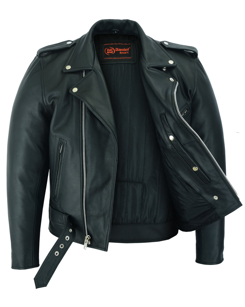 RC761 Motorcycle Armored Classic Biker Leather Jacket