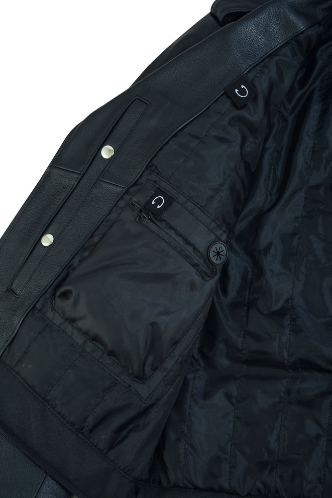 RC761 Motorcycle Armored Classic Biker Leather Jacket