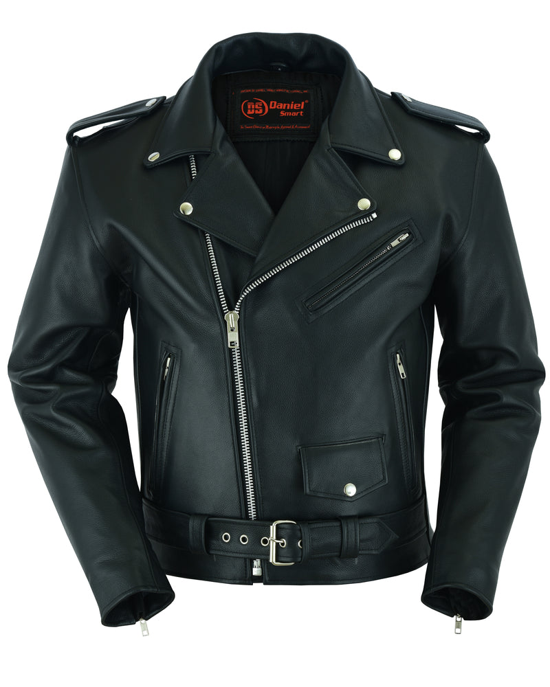 RC761 Motorcycle Armored Classic Biker Leather Jacket