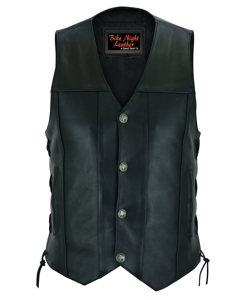 RC142 Men's Single Back Panel Concealed Carry Vest (Buffalo Nickel Head Snaps)
