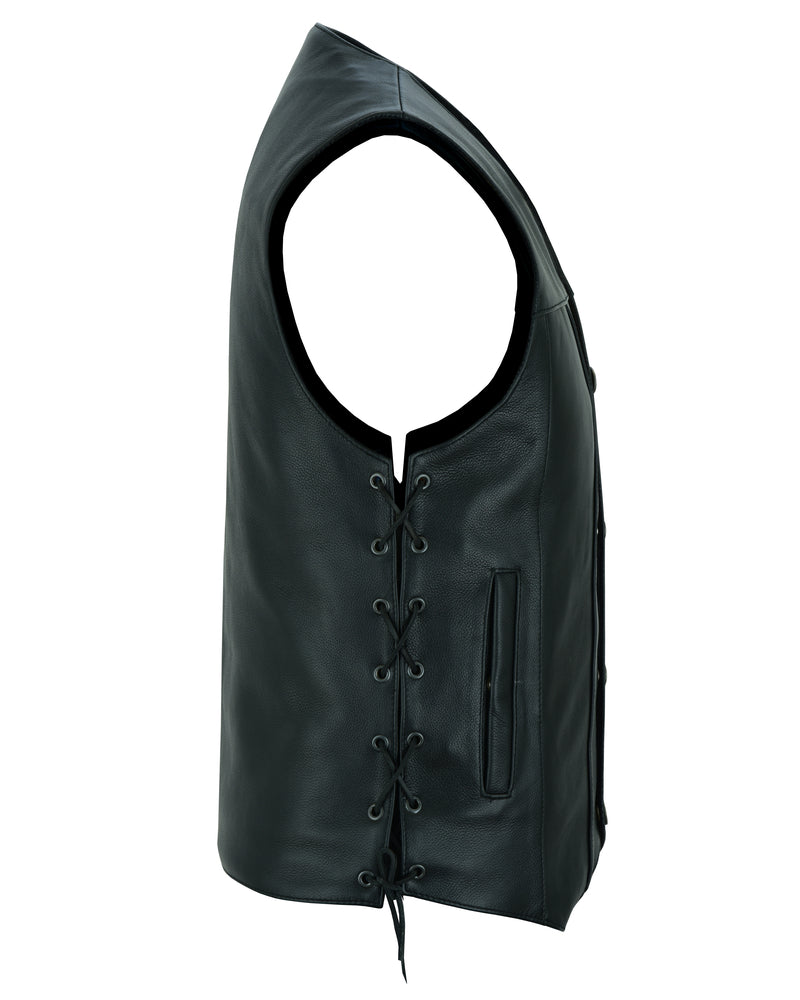 RC142 Men's Single Back Panel Concealed Carry Vest (Buffalo Nickel Head Snaps)