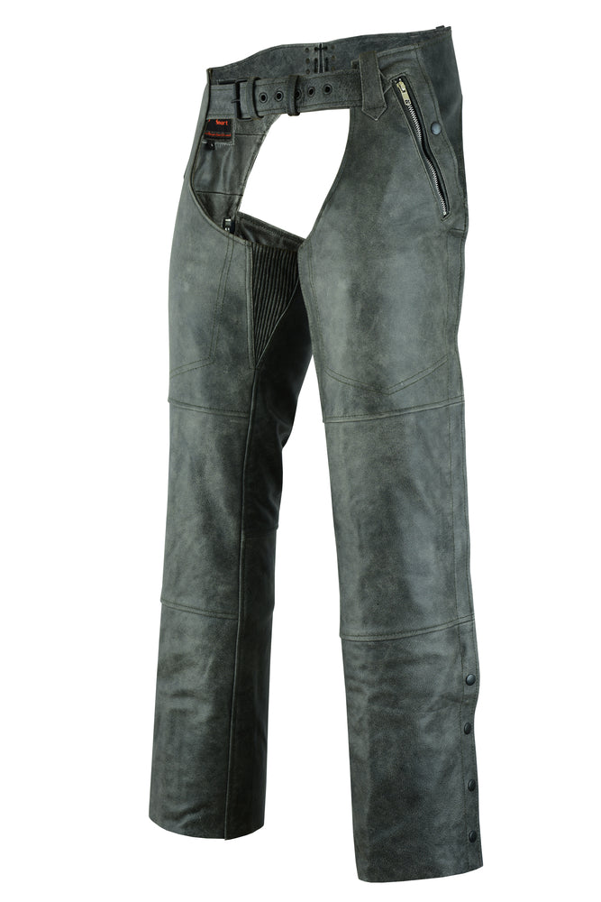 RC413 Unisex Double Deep Pocket Thermal Lined Chaps - GRAY