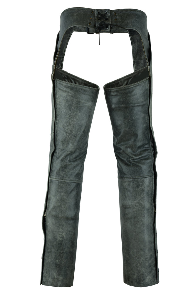 RC413 Unisex Double Deep Pocket Thermal Lined Chaps - GRAY