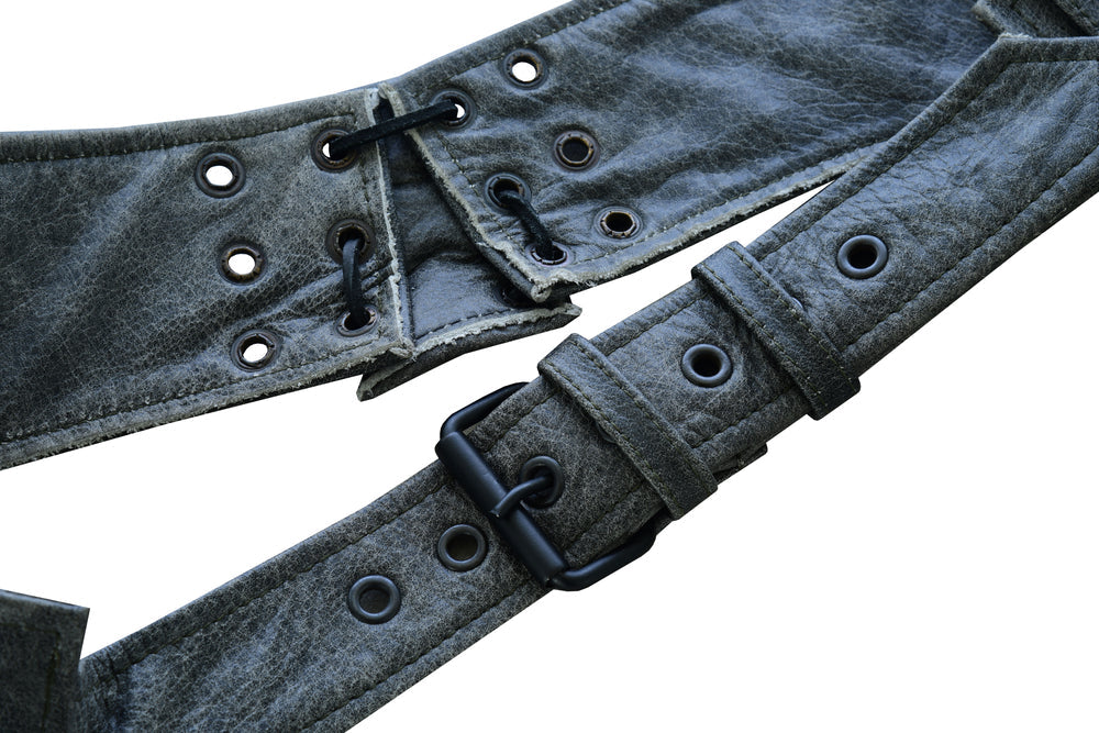 RC413 Unisex Double Deep Pocket Thermal Lined Chaps - GRAY