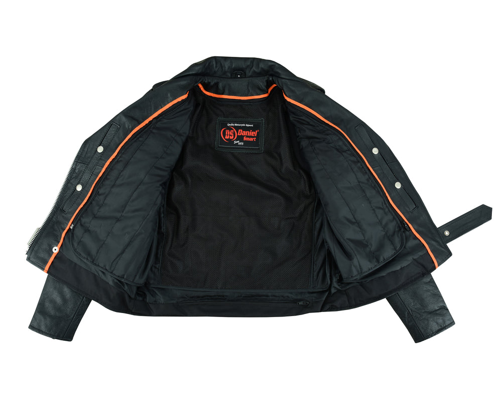 RC831 Women's Classic Side Lace Police Style M/C Jacket