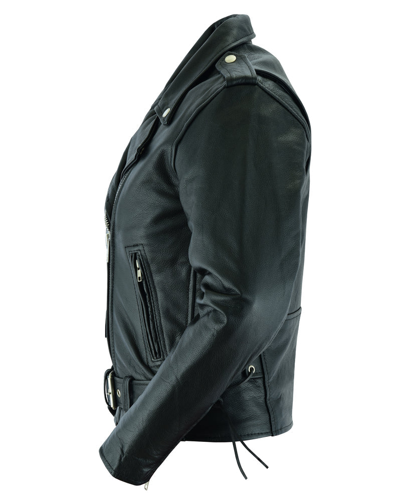 RC831 Women's Classic Side Lace Police Style M/C Jacket