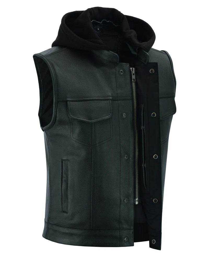 RC182 Concealed Snaps, Premium Naked Cowhide, Removable Hood & Hidden